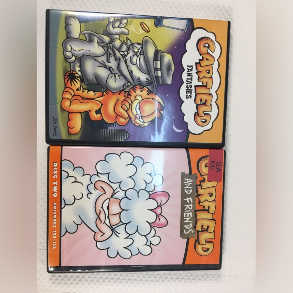 Garfield DVD Lot Of 2 Fantasies & Friends Volume Two Orange Cartoon Family kids